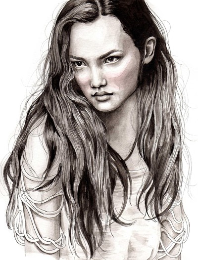 Trendy Fashion Illustrators on Http Myltan Blogg Se Gorgeus Fashion Portraits From This Swedish Girl